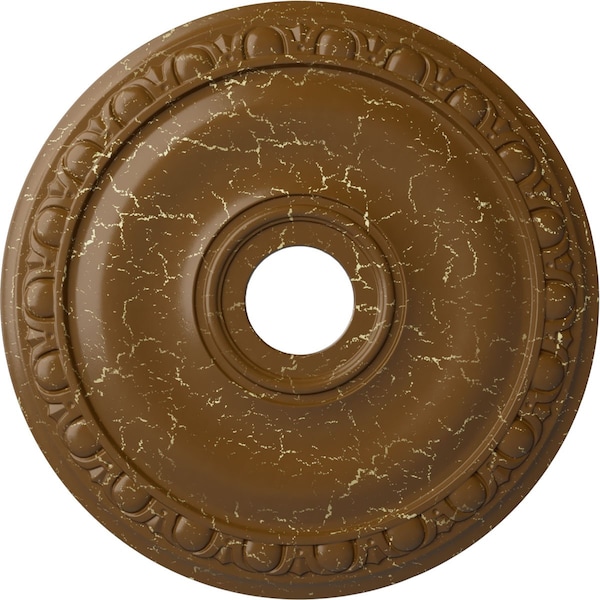 Ekena Millwork Jackson Ceiling Medallion (Fits Canopies up to 5 1/8"), 20"OD x 3 5/8"ID x 1"P, Smokey Topaz Crackle CM20JASTC - main